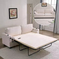 Mjkone Pull Out Loveseat Sofa Bed,Sleeper Sofa Couch Bed with Memory Foam Mattress,Cup Holder,USB Charging Ports