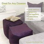 Majestic Home Goods, Pouf cube Plantation