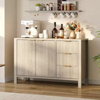 Bahut en bois avec 3 tiroirs et 2 portes Buffet moderne pour salon et cuisine