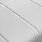Canapé moderne 2 places, avec accoudoirs métalliques Dossier large et épais, assise en mousse haute densité rembourrée pour les petites chambres
