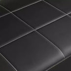 Canapé moderne 2 places, avec accoudoirs métalliques Dossier large et épais, assise en mousse haute densité rembourrée pour les petites chambres