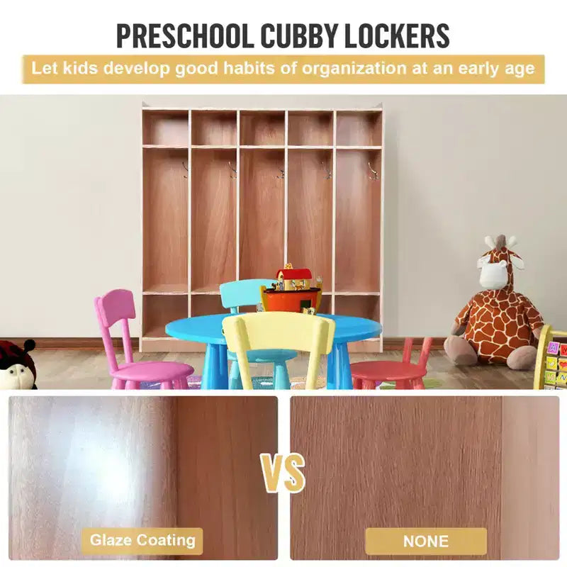10 casiers pour salles de classe, casier de classe à 5 sections, casier de garderie pour la maison, l'école,