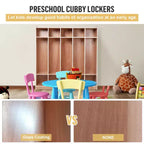 10 casiers pour salles de classe, casier de classe à 5 sections, casier de garderie pour la maison, l'école,