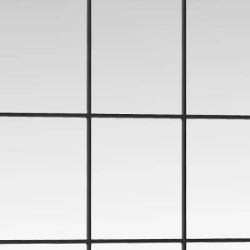 Miroir pleine longueur HomeRoots 69 à cadre métallique noir à carreaux