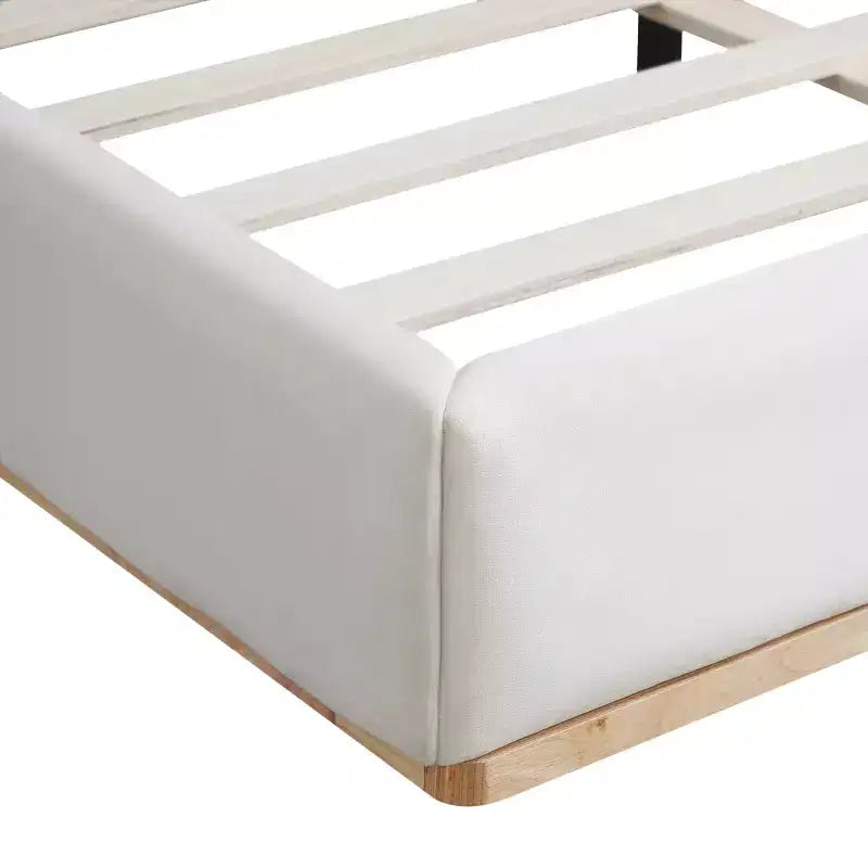 Lit plateforme Christopher Knight Home Berry moderne minimaliste en velours et bois