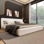 Lit plateforme Christopher Knight Home Berry moderne minimaliste en velours et bois