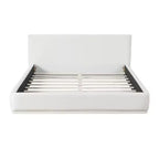 Lit plateforme Christopher Knight Home Berry moderne minimaliste en velours et bois