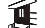 Lit en bois en forme de L taille jumeau pour 2 enfants, lit de jour d'angle en forme de L avec clôture et cadre à lattes pour chambre à coucher