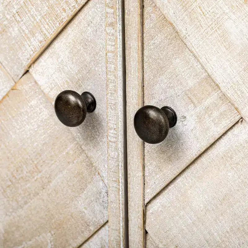 Console en bois avec meuble de rangement, table d'entrée moderne avec lattes en bois tressées pour le salon et l'entrée