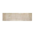 Console en bois avec meuble de rangement, table d'entrée moderne avec lattes en bois tressées pour le salon et l'entrée