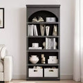 GustoWave 68.7 Tall Bookshelf wooden Arch Bookshelf, Farmhouse Arched Bookcase, , 5 Tier Bookshelves,for Living Room Office Library