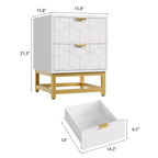 Commode à 2 tiroirs, petite commode, commode de chambre à coucher, salon,