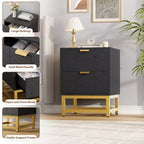 Commode à 2 tiroirs, petite commode, commode de chambre à coucher, salon,