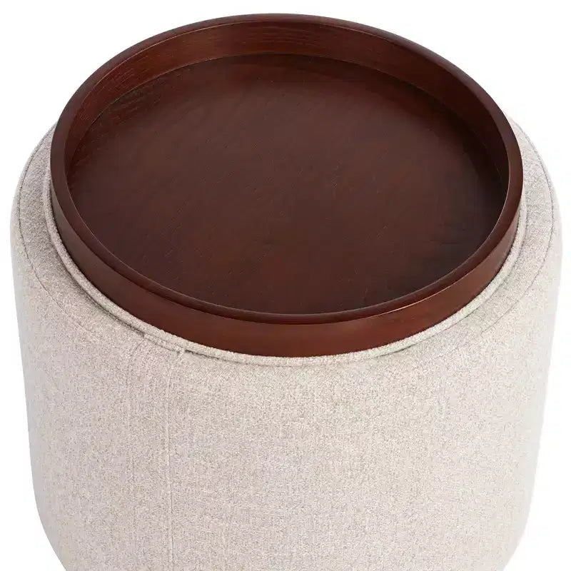 Studio 55D Elias 18 Pouf de rangement haut Nathan Ginger avec plateau réversible