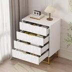 Meuble TV, table de chevet, table d'appoint, commode de rangement moderne avec poignées métalliques, armoire de rangement pour chambre à coucher, salon.