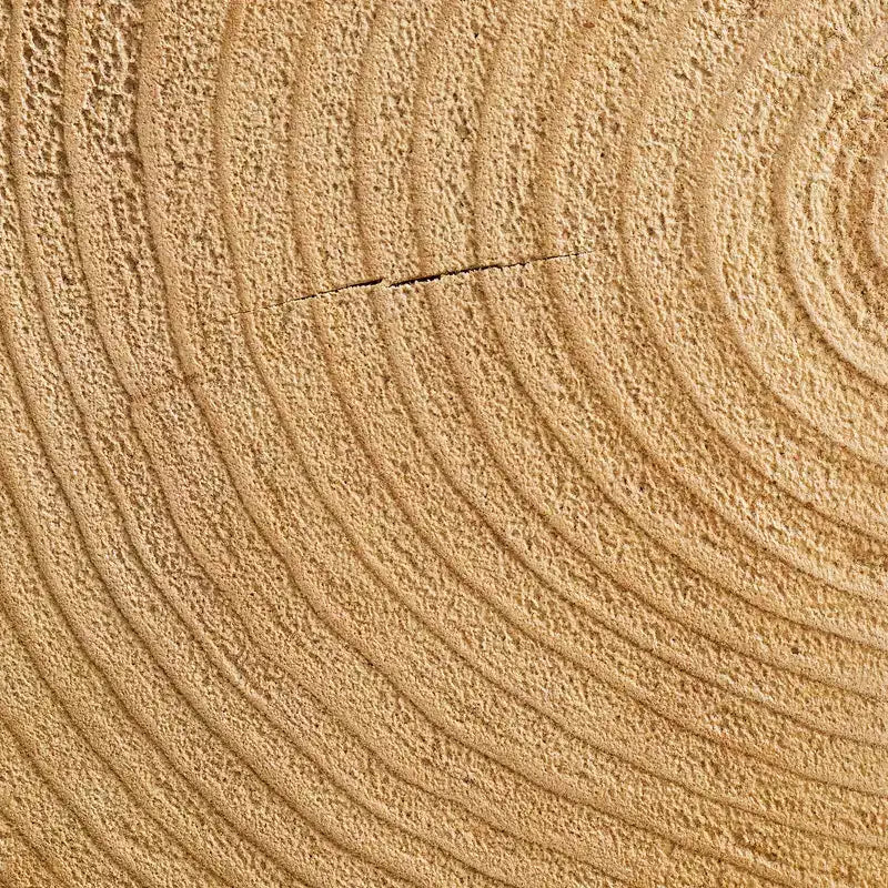 Table d'appoint unique en bois massif cannelé Art Leon