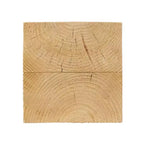 Table d'appoint unique en bois massif cannelé Art Leon