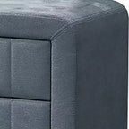 Table de chevet Royal Hampton, 2 tiroirs, 56 cm, lin brossé gris ardoise