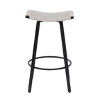 Okak 26Ensemble de 2 tabourets de bar pivotants modernes, tabourets de bar rembourrés hauteur comptoir avec dossier, chaises de bar pour îlot de cuisine