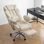Chaise de bureau de direction à dossier haut, chaise de bureau ergonomique avec assise extra large, support lombaire et accoudoirs rembourrés, chaise de bureau à roulettes pivotante pour la maison