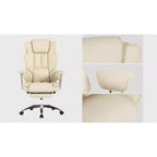 Chaise de bureau de direction à dossier haut, chaise de bureau ergonomique avec assise extra large, support lombaire et accoudoirs rembourrés, chaise de bureau à roulettes pivotante pour la maison