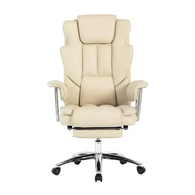 Chaise de bureau de direction à dossier haut, chaise de bureau ergonomique avec assise extra large, support lombaire et accoudoirs rembourrés, chaise de bureau à roulettes pivotante pour la maison