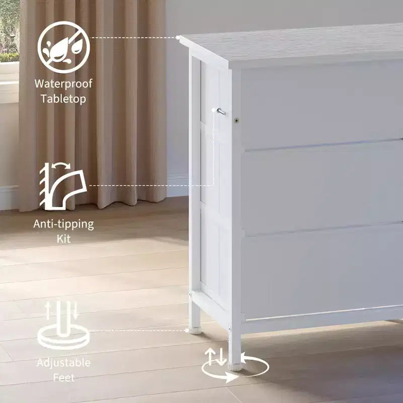 Commode de 178 cm avec 13 tiroirs, meuble TV pour téléviseurs de 65 à 80 pouces avec station de recharge, organisateur de rangement en tissu pour chambre et salon
