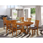 Ensemble de salle à manger rustique - Table et 6 chaises - Table rectangulaire de 40x78 pouces