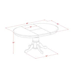 Ensemble Table et 6 Chaises de Salle à Manger – Style Cottage