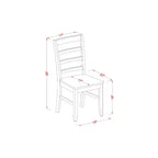 Table à manger rectangulaire 7 pièces HomeStock avec plateau en bois massif finition cappuccino et 6 chaises
