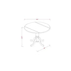 Ensemble Table et Chaises de Cuisine Toscane - Ensemble Repas 3 Pièces - Table et Chaises en Bois Dur Asiatique