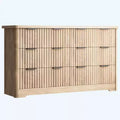 COZONY Fluted 6 Drawer Dresser, Modern Storage Cabinet Wide Top TV Stand for Bedroom Living Room