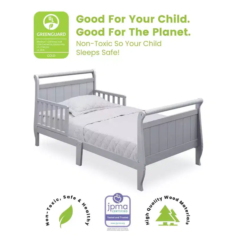 Lit pour tout-petit Chestopher de Delta Children avec barrières de sécurité