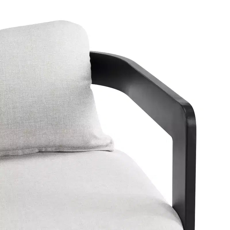Tabourets de bar d'extérieur en aluminium Cal modernes avec coussin Christopher Knight Home