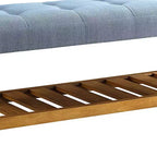 Banc Royal Hampton, bleu et chêne