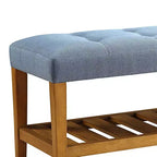 Banc Royal Hampton, bleu et chêne