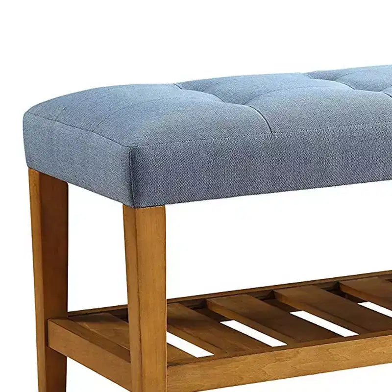 Banc Royal Hampton, bleu et chêne
