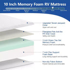 Matelas à mémoire de forme double face Dyonery de 8/10 pouces avec housse en Tencel et thé vert/gel rafraîchissant, CertiPUR-US