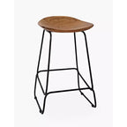 Jofran, tabouret de bar sans dossier en acacia massif Nature's Edge (lot de 3)