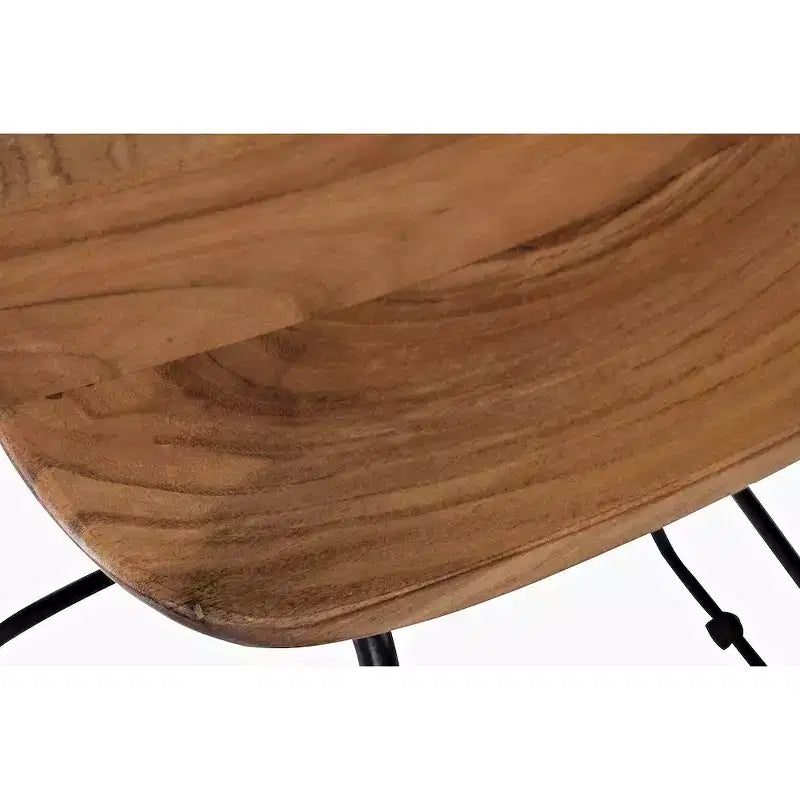 Jofran, tabouret de bar sans dossier en acacia massif Nature's Edge (lot de 3)