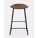Jofran, Nature's Edge Solid Acacia Counter Height Backless Stool (Set of 3)