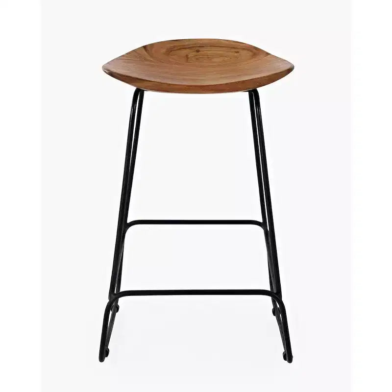 Jofran, tabouret de bar sans dossier en acacia massif Nature's Edge (lot de 3)