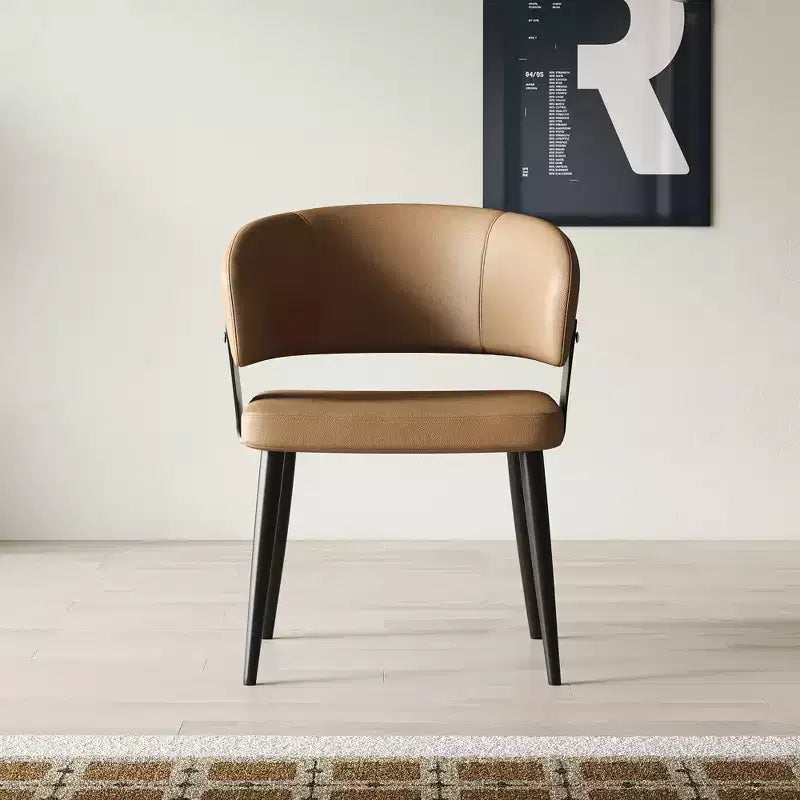 Lot de 2 chaises de salle à manger modernes Luck Live rembourrées avec pieds en métal, assise et dossier rembourrés, chaises d'appoint élégantes pour bureau à domicile et cuisine