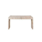 59 Table Console d'Entrée Vintage avec Tiroirs, Poignées Dissimulées, Table de Couloir au Design Courbé pour Salon ou Salle à Manger - Panipeachy