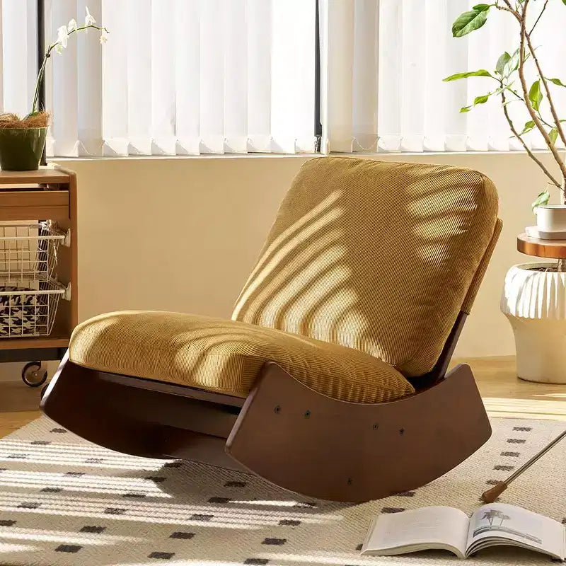 Fauteuil à bascule planeur rembourré confortable, multi-positions, fauteuil d'appoint pour le salon, la chambre ou la chambre de bébé