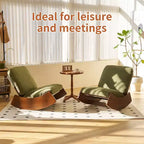 Fauteuil à bascule planeur rembourré confortable, multi-positions, fauteuil d'appoint pour le salon, la chambre ou la chambre de bébé
