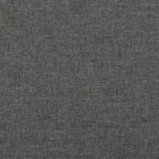 Cadre de lit en tissu gris foncé (100 % polyester), contreplaqué, bois composite