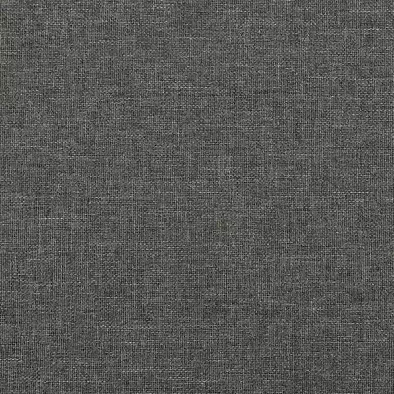 Cadre de lit en tissu gris foncé (100 % polyester), contreplaqué, bois composite
