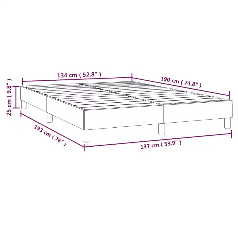 Cadre de lit en velours gris foncé (100 % polyester), contreplaqué, bois manufacturé