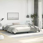 Cadre de lit Velours gris clair, Contreplaqué, Bois manufacturé King Robuste
